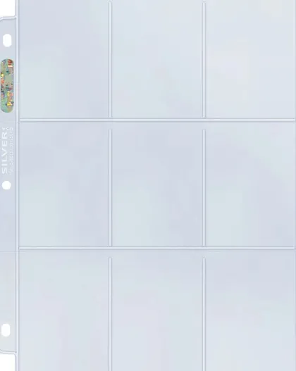 Ultra Pro - 9-Pocket Pages Top Loading Clear Silver Series (25 stuks)