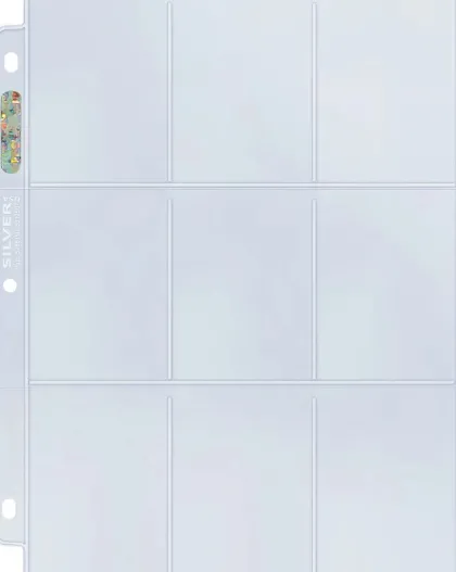 Ultra Pro - 9-Pocket Pages Top Loading Clear Silver Series (50 stuks)