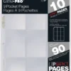 Ultra Pro - 9-Pocket Pages Top Loading Clear Hologram Series (10 stuks)
