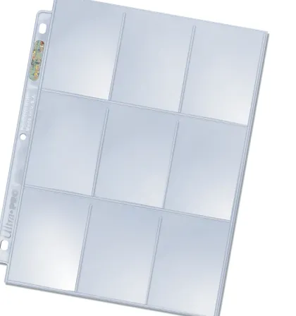 Ultra Pro - 9-Pocket Pages Top Loading Clear Hologram Series (10 stuks)