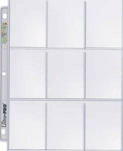 Ultra Pro - 18 Pocket Pages Top Loading Clear Silver Series (25 stuks)