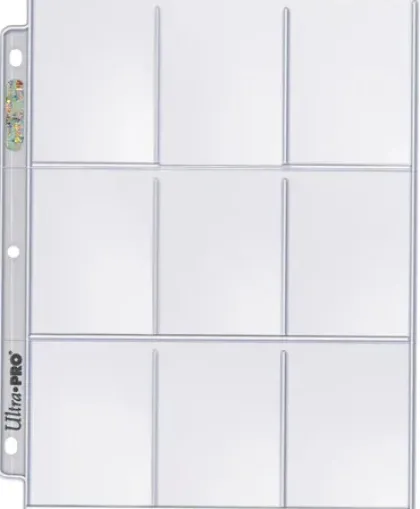 Ultra Pro - 18-Pocket Pages Top Loading Clear Silver Series (25 stuks)
