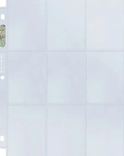 Ultra Pro - 9-Pocket Pages Top Loading Clear Silver Series (25 stuks)