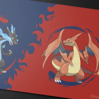 Ultra Pro Pokémon - Playmat: Mega Charizard X & Y