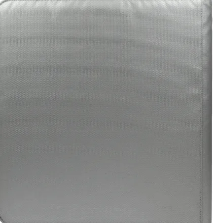 Ultra Pro - Premium Zippered Pro Binder 12-Pocket: Fire Resistant Silver