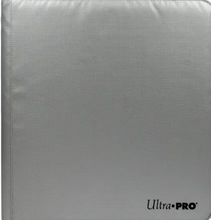 Ultra Pro - Premium Zippered Pro Binder 12-Pocket: Fire Resistant Silver