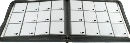 Ultra Pro - Premium Zippered Pro Binder 12-Pocket: Fire Resistant Silver