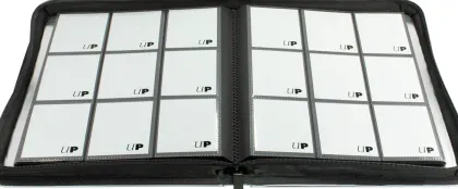 Ultra Pro - Premium Zippered Pro Binder 9-Pocket: Fire Resistant Silver