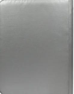 Ultra Pro - Premium Zippered Pro Binder 9-Pocket: Fire Resistant Silver