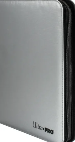 Ultra Pro - Premium Zippered Pro Binder 9-Pocket: Fire Resistant Silver