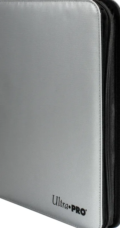 Ultra Pro - Premium Zippered Pro Binder 9-Pocket: Fire Resistant Silver