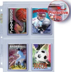 Ultra Pro - Top Loading Clear Platinum Secure 4 Pocket Pages (100 stuks)