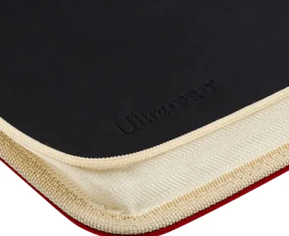 Ultra Pro - Vivid Deluxe 9-Pocket Zippered Pro Binder: Red
