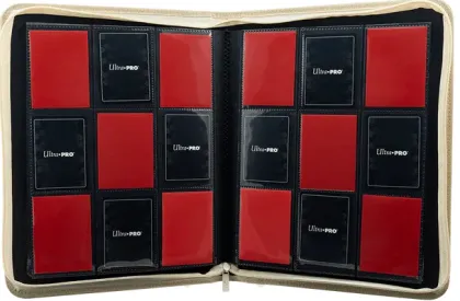 Ultra Pro - Vivid Deluxe 9-Pocket Zippered Pro Binder: Red