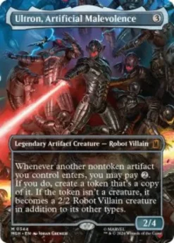 Ultron, Artificial Malevolence (#344) (foil) (borderless) - Marvel Super Heroes Varianten