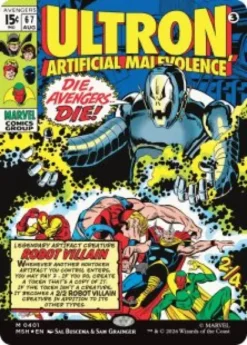 Ultron, Artificial Malevolence (#401) (foil) (borderless) - Marvel Super Heroes Varianten
