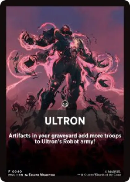 Ultron front card - Marvel Super Heroes Commander