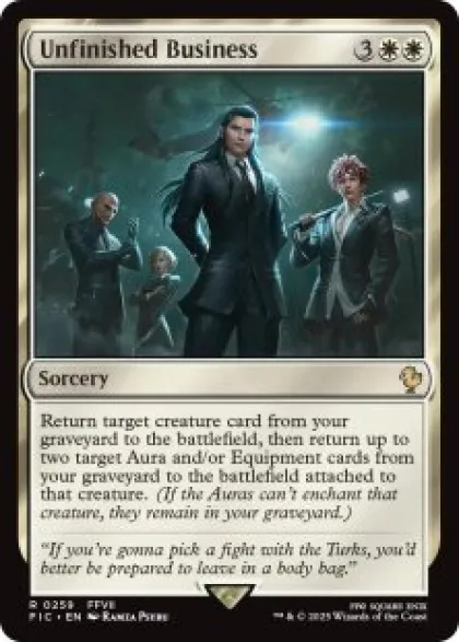 Unfinished Business (surge foil) - Final Fantasy Commander