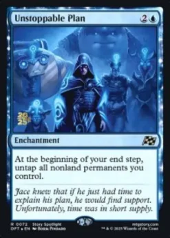 Unstoppable Plan (foil) - Aetherdrift Prerelease Promo's