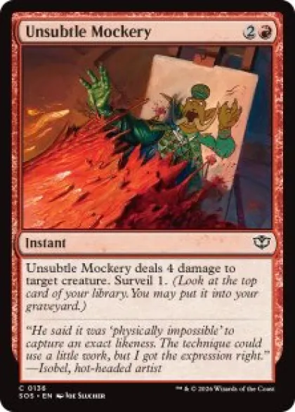 Unsubtle Mockery (foil) - Secrets of Strixhaven