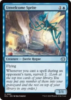 Unwelcome Sprite (foil) - Lorwyn Eclipsed