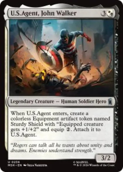U.S.Agent, John Walker (foil) - Marvel Super Heroes
