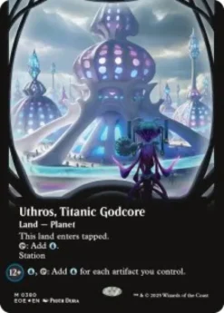 Uthros, Titanic Godcore (#380) (galaxy foil) (borderless) - Edge of Eternities