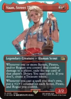 Vaan, Street Thief (#535) (surge foil) (borderless) - Final Fantasy Varianten