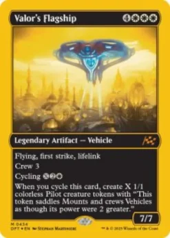 Valor's Flagship (#434) (first-place foil) - Aetherdrift First-Place Box Toppers