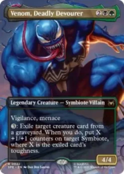 Venom, Deadly Devourer (foil) (borderless) - Marvel's Spider-Man Spidey's Spectacular Showdown