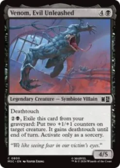 Venom, Evil Unleashed (foil) - Marvel Super Heroes Commander