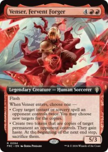 Venser, Fervent Forger (extended art) - Reality Fracture Commander