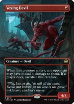 Vexing Devil (#313) (foil) (borderless) - Innistrad Remastered Varianten