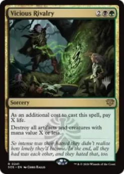 Vicious Rivalry - Secrets of Strixhaven Planeswalker Stamped