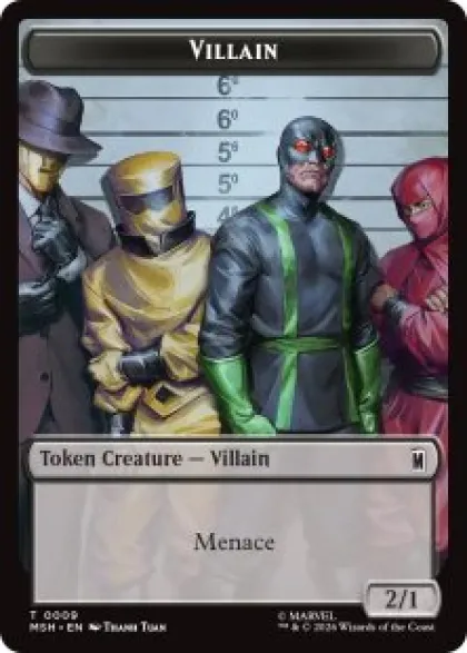 Villain token (#09) (foil) (2/1) - Marvel Super Heroes
