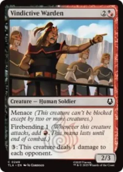 Vindictive Warden (foil) - Avatar: The Last Airbender