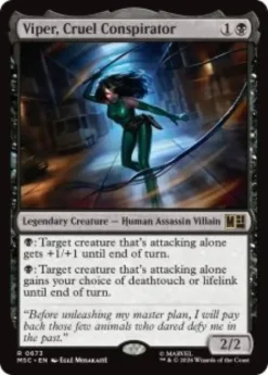 Viper, Cruel Conspirator (foil) - Marvel Super Heroes Commander