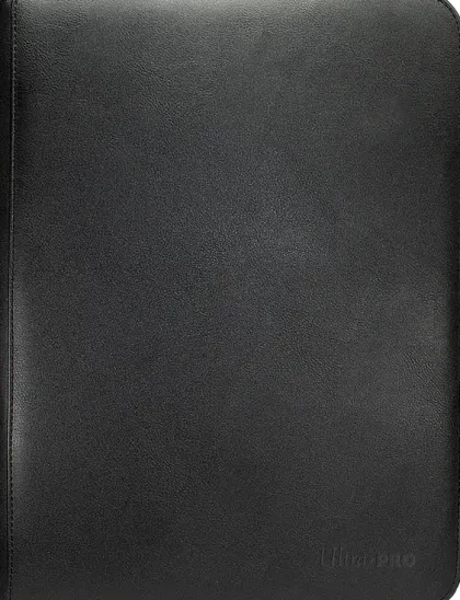 Vivid 9 Pocket Zippered Pro Binder - Black