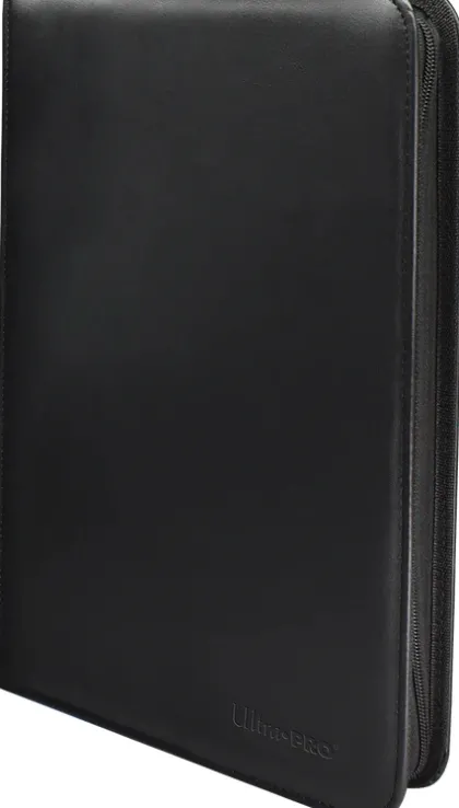 Vivid 9 Pocket Zippered Pro Binder - Black
