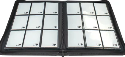 Vivid 9 Pocket Zippered Pro Binder - Black