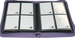 Vivid 4 Pocket Zippered Pro Binder - Purple