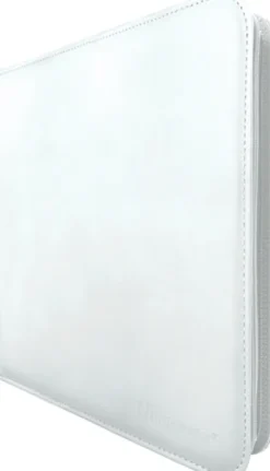 Vivid 9 Pocket Zippered Pro Binder - White