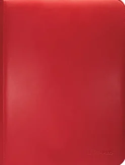 Vivid 9 Pocket Zippered Pro Binder - Red