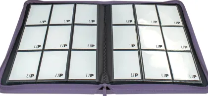 Vivid 9 Pocket Zippered Pro Binder - Purple