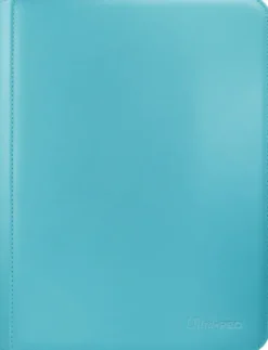 Vivid 9 Pocket Zippered Pro Binder - Light Blue