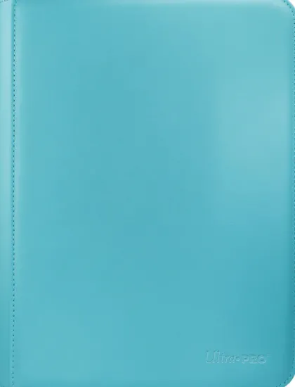 Vivid 9 Pocket Zippered Pro Binder - Light Blue