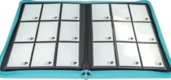 Vivid 9 Pocket Zippered Pro Binder - Light Blue