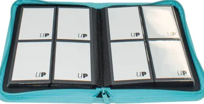 Vivid 4 Pocket Zippered Pro Binder - Light Blue