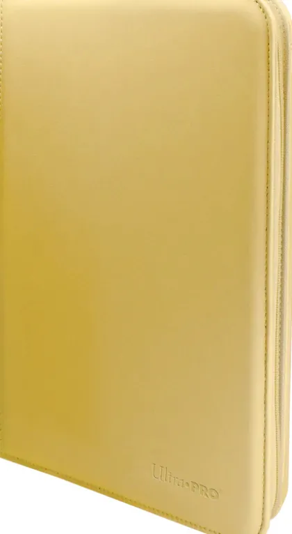 Vivid 9 Pocket Zippered Pro Binder - Yellow
