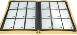 Vivid 9 Pocket Zippered Pro Binder - Yellow